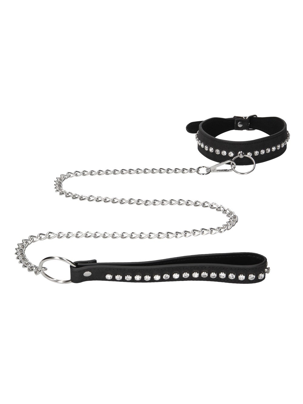 Collier et laisse Diamond Studded