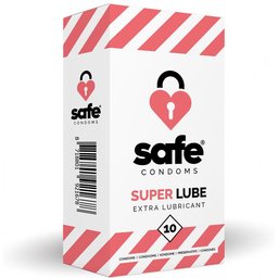 - Préservatifs avec lubrifiant - Superlube - 10 unités