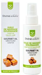 Huile de Massage Bio Comestible Caramel Beurre Salé 100 ml
