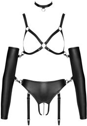 Ensemble ouvert élégant Noir