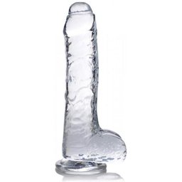 Gode transparent Jock C-Thru - 21 cm.