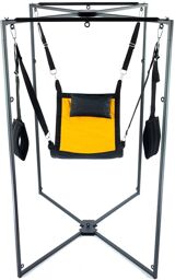 Kit Sling Tissu Carré Jaune-Noir Armature Noire