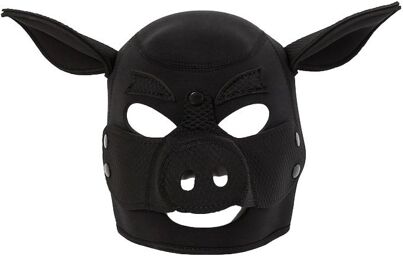 Cagoule Tête de Cochon Pig Noire