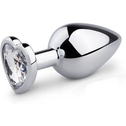 EasyToys - Plug anal métallique - Diamant cœur - M