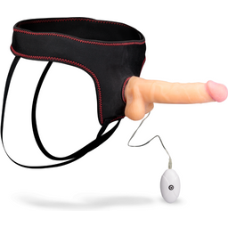 Gode ceinture vibrant 20,0cm 10 modes