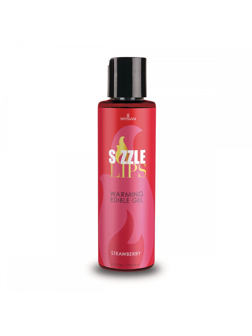 Gel de Massage Chauffant Sizzle Lips Fraise 125 ml