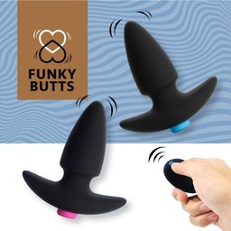 - Set de Plugs Anaux FunkyButts Télécommandés pour Couples