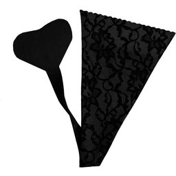 - Adhesive Thong Lace Finish Black