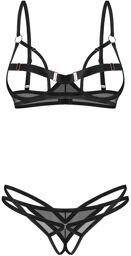 Euridia ensemble ouvert 2 pièces - Noir Noir