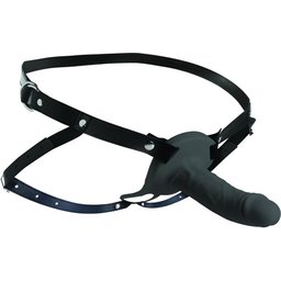 Gaine en Silicone Vibrante Réaliste pour Pénis - Noir