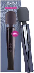 Vibromasseur Wand Massager rechargeable en silicone doux gris