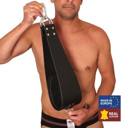 set de 2 Supports pieds en cuir pour sling + 2 mousquetons - 60cm - The Red