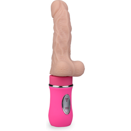 Gode godemichet automatique réaliste vibrant va-et-vient gode vaginal ou anal homme ou femme - Rose