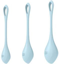 Kit de 3 Boules de Geisha Yoni Power 2 Bleu