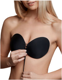 Soutien-gorge adhésif noir bonnet A Noir