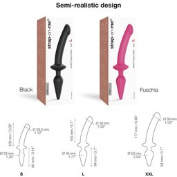 - Switch Plug-in Semi-Realistic Dildo Black S