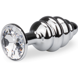 Bijou anal rosebud torsadé S - 8 coloris