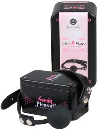 Bâillon Réglable Noir en Silicone