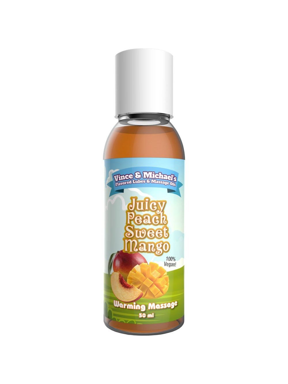Huile de Massage Chauffante Gourmande Mangue & Pêche 50 ml