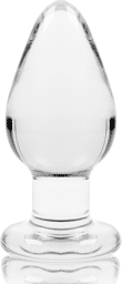 SERIES BY IBIZA - PLUG ANAL MODÈLE 3 VERRE BOROSILICATE 11 X 5 CM TRANSPARENT