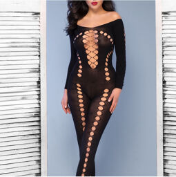 Catsuit CR-4646 noir Noir