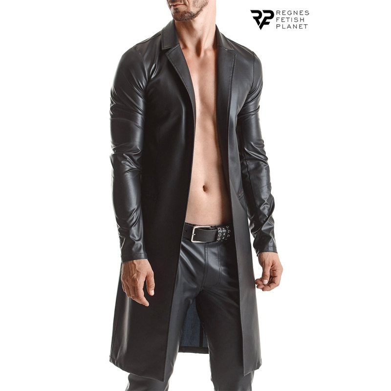 Manteau long wetlook Sergio