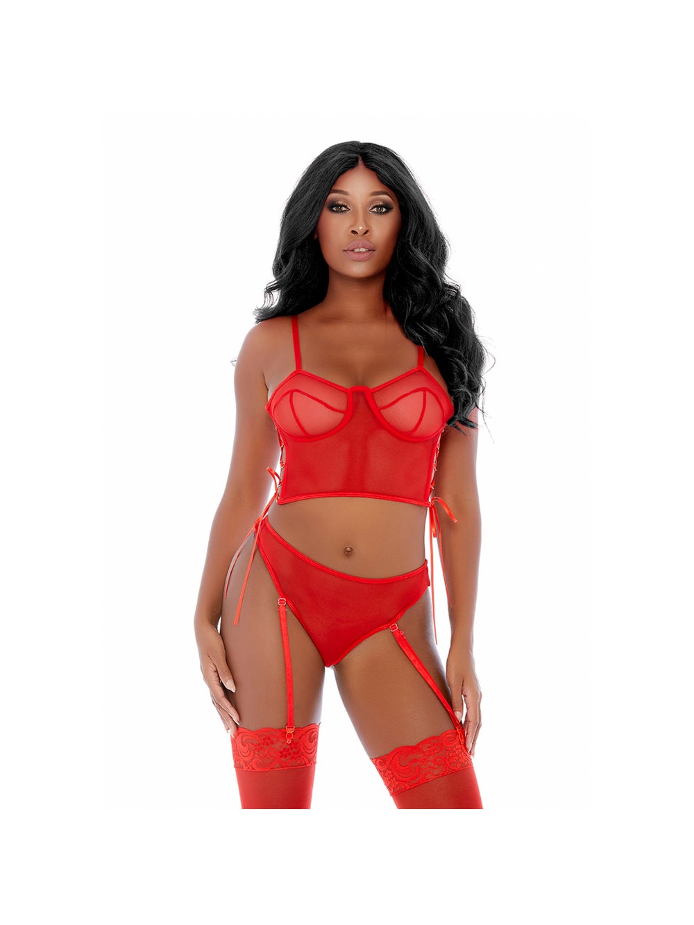 Ensemble 2 Pièces Ring Me Up Bustier Rouge