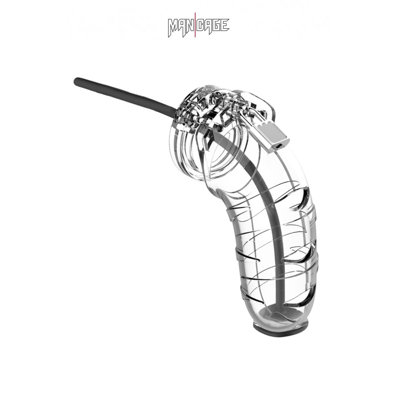 Cage de chasteté 12,5cm avec plug d'urètre - 17