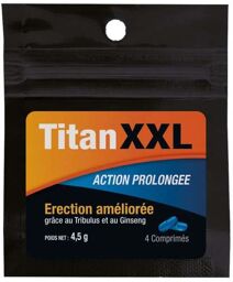 Gélules Aphrodisiaques à‰rection Titan XXL x4