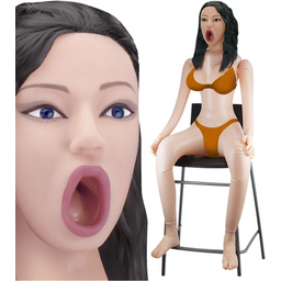 Poupée gonflable assise vibrante Clémence