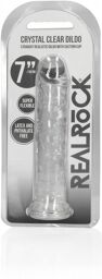 Realiste Dildo Jelly Suction Cup - 18 cm - Transparent