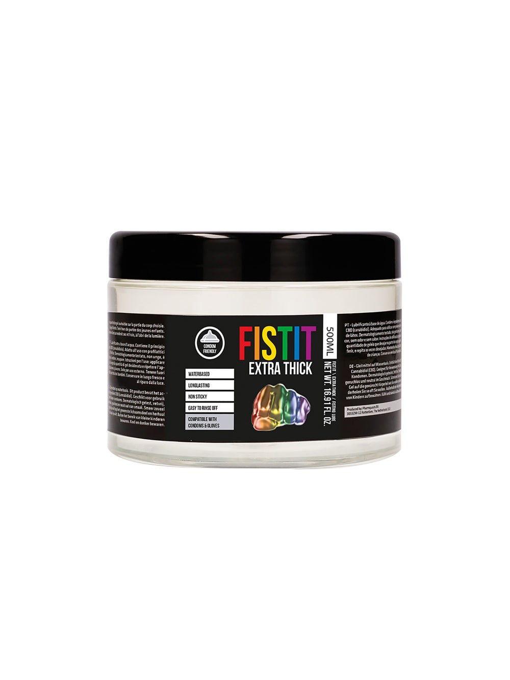 Lubrifiant Fisting Extra Thick Rainbow Pot de 500 ml