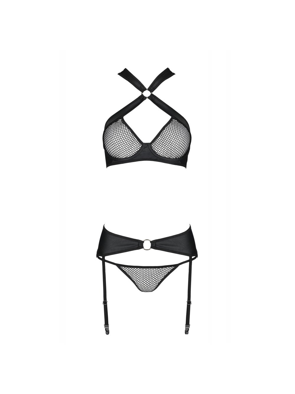 Ensemble 3 Pièces Amanda Leather Collection Noir