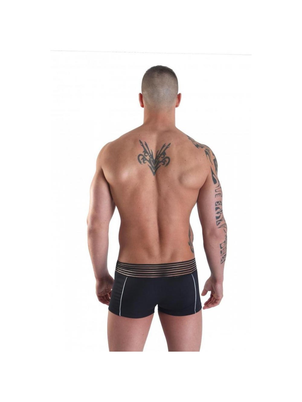 Boxer Idol LM15 Ceinture Rayée Noir