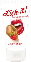 Gel de Massage Érotique Saveur Fraise 50 ml