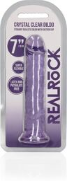 Realiste Dildo Jelly Suction Cup - 18 cm - Purple