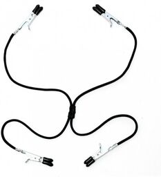 Pinces à seins et lèvres vaginales avec élastique