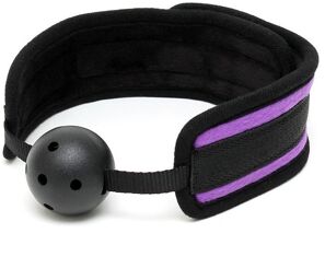 Baillon violet et noir velcro