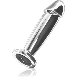 Plug Vibrant Rechargeable en Acier Inoxydable The Intruder