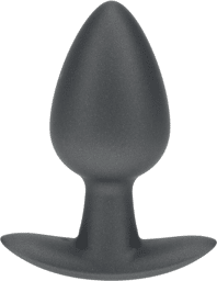 Plug anal en silicone lisse - Medium 7,9 cm - Gunmetal