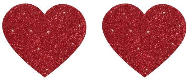 Nippies Coeurs Rouges Pailletés Rouge