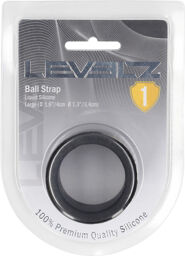 Sangle en silicone liquide - L - 34 mm - Noir