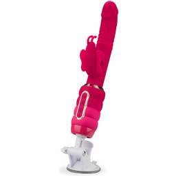 Vibromasseur rabbit va-et-vient avec ventouse Hoppera