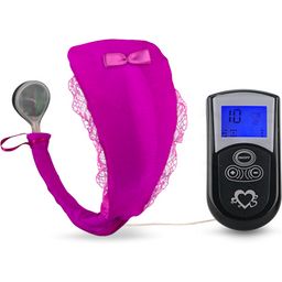 Culotte string vibrant télécommandé Vibromasseur femme et couple - Rose