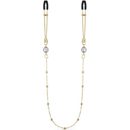 Pinces à mamelons dorées avec chaîne et perles