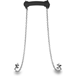 Baillon et Pinces à Seins Silicone Bit Gag