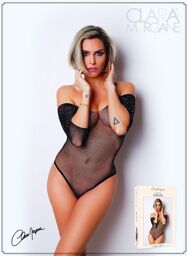 Body noir avec manches 3/4 - Le Numéro 2 Noir