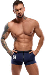 Boxer briefs style police avec zip avant