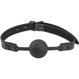 Bâillon en Silicone et Similicuir