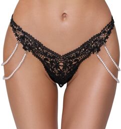 String Perles Noir